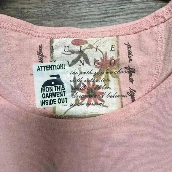 Julie Mango Pink Women's Top Size 3x - Picture 6 of 6
